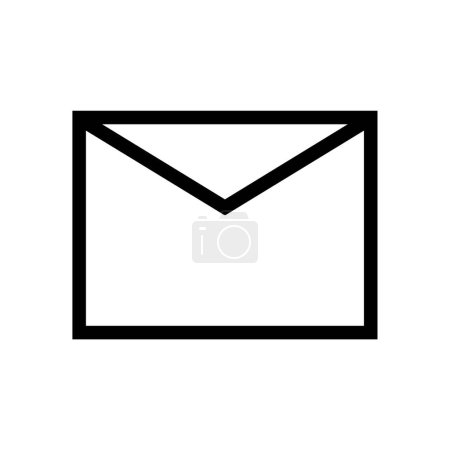 Illustration for Envelope vector icon on white background - Royalty Free Image
