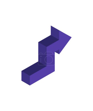 Illustration for Arrow icon. vector illustration. - Royalty Free Image