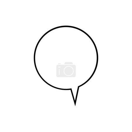 Ilustración de Discurso burbuja icono vector ilustración diseño - Imagen libre de derechos