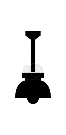 Ilustración de Lámpara colgante icono vector ilustración - Imagen libre de derechos