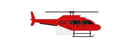 Téléchargez les illustrations : Icône hélicoptère sur fond blanc - en licence libre de droit