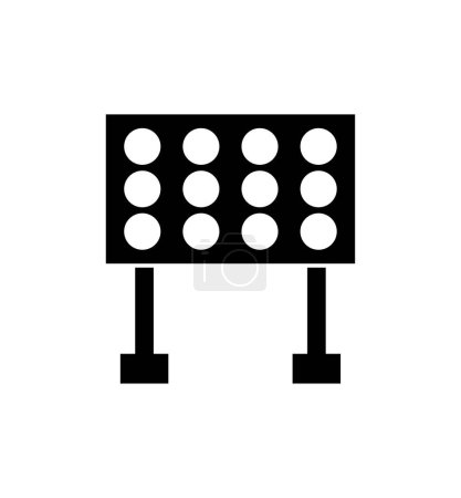 Illustration for Stadium light icon, vector simple design - Royalty Free Image