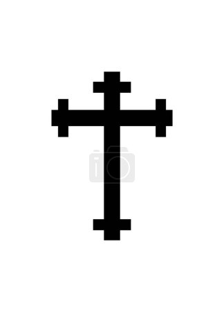 Téléchargez les illustrations : Illustration vectorielle croix chrétienne - en licence libre de droit