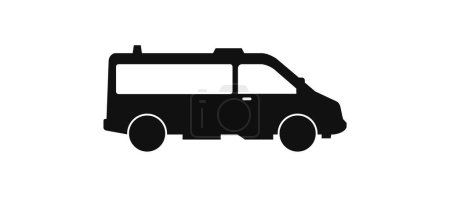 Téléchargez les illustrations : Icône de voiture illustration vectorielle - en licence libre de droit