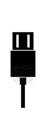 Ilustración de Plug USB icono de cable aislado en blanco - Imagen libre de derechos