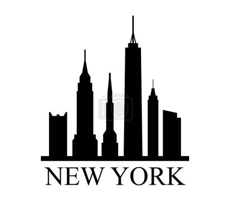 Ilustración de Nueva York skyline vector ilustración - Imagen libre de derechos