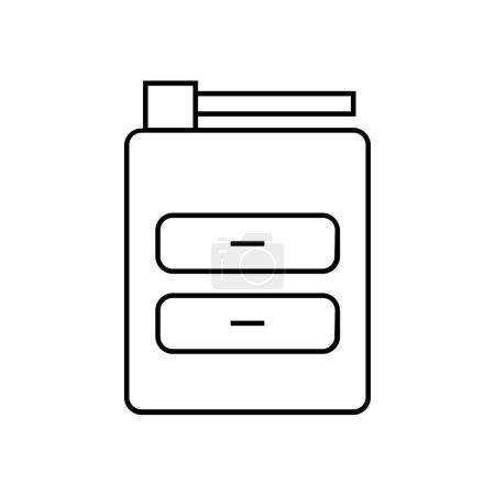 Ilustración de Servidor base de datos icono vector ilustración - Imagen libre de derechos