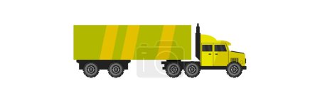 Illustration for Truck vector icon. cartoon vector icon isolated on white background - Royalty Free Image
