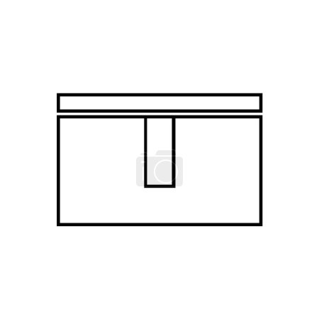 cardboard box icon vector illustration