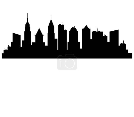 Illustration for New york city silhouette - Royalty Free Image