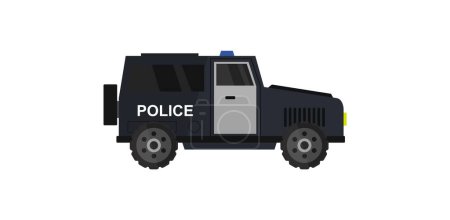 Téléchargez les illustrations : Icône de la police automobile. illustration simple icône vectorielle pour le web - en licence libre de droit