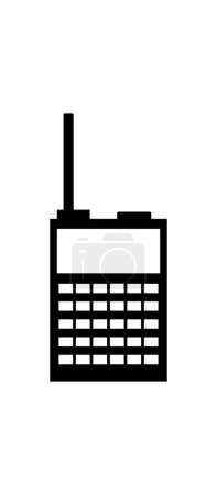 Téléchargez les illustrations : Talkie-walkie icône, signe, symbole, logo illustration pour le web et mobile - en licence libre de droit