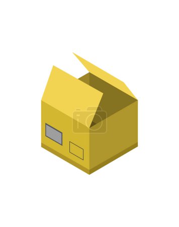 Illustration for Box package isolated icon vector illustration design - Royalty Free Image