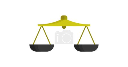 Illustration for Scales icon, vector illustration - Royalty Free Image