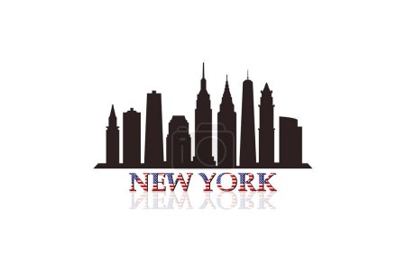 Téléchargez les illustrations : Skyline de New York - en licence libre de droit