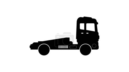 Téléchargez les illustrations : Illustration vectorielle camion sur fond blanc. - en licence libre de droit