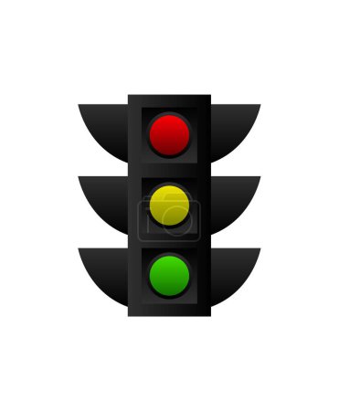 Illustration for Traffic light icon, vector illustration - Royalty Free Image