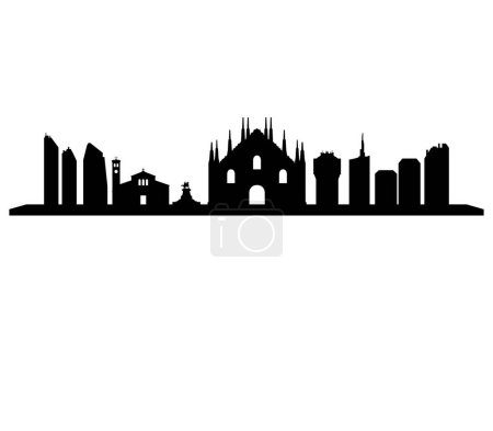 Illustration for Silhouette of the city. - Royalty Free Image