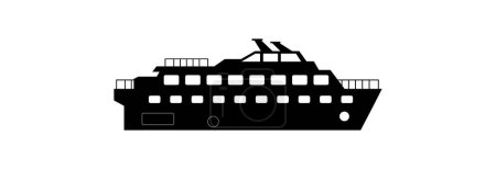 Ilustración de Icono del barco vector ilustración diseño logo - Imagen libre de derechos