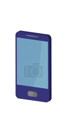 Illustration for Smartphone icon illustrated on a white background - Royalty Free Image