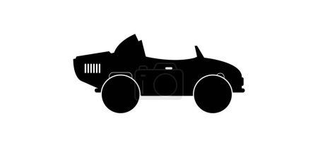 Téléchargez les illustrations : Illustration vectorielle de l'icône de voiture - en licence libre de droit