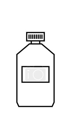 Illustration for Bottle icon vector illustration - Royalty Free Image