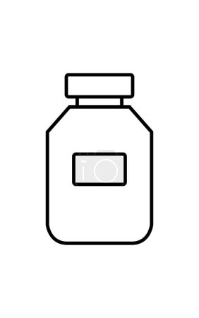 Illustration for Jar vector icon illustration - Royalty Free Image