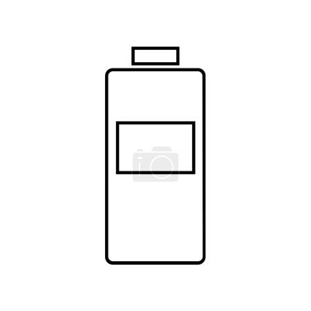 Illustration for Cosmetic bottle icon vector isolated on white background - Royalty Free Image