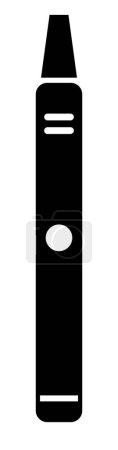 Illustration for Electronic cigarette icon, vector simple design - Royalty Free Image
