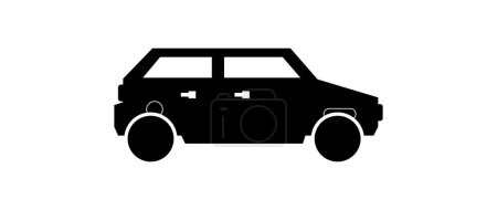 Téléchargez les illustrations : Illustration vectorielle de voiture icône moderne - en licence libre de droit