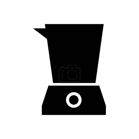 Illustration for Coffee machine icon, flat style - Royalty Free Image