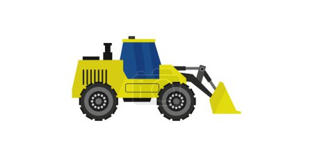 Illustration for Tractor vector illustration icon background - Royalty Free Image