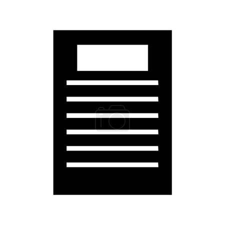 Illustration for Document web icon vector illustration - Royalty Free Image