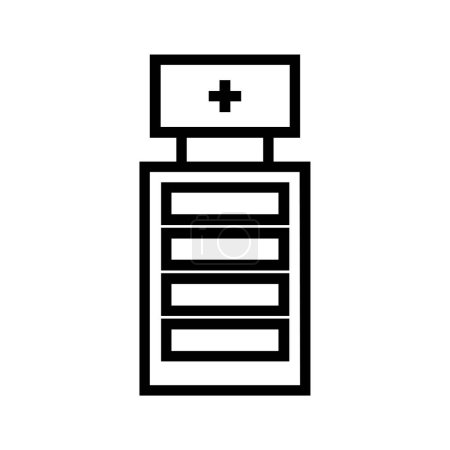 Téléchargez les illustrations : Médecine et soins de santé icône plate, vecteur, illustration - en licence libre de droit