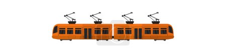 Téléchargez les illustrations : Illustration vectorielle tram icône design - en licence libre de droit