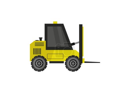 Téléchargez les illustrations : Tracteur vectoriel illustration icône conception - en licence libre de droit
