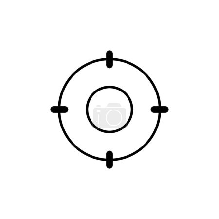 Illustration for Target icon vector. goal icon vector isolated - Royalty Free Image