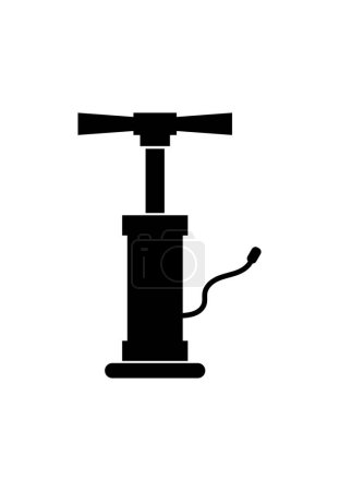 Illustration for Bike pump icon vector illustration - Royalty Free Image