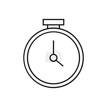 Illustration for Stopwatch vector thin line icon - Royalty Free Image