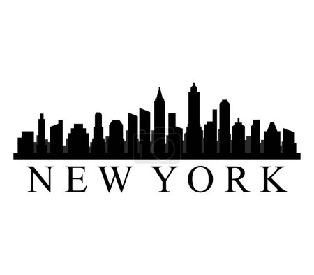 Illustration for New york city silhouette - Royalty Free Image