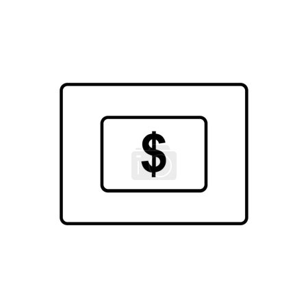 Illustration for Cash money icon vector illustration - Royalty Free Image