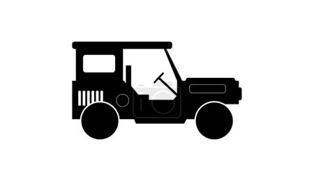 Illustration for Farm tractor icon. flat illustration of farm tractor vector icon for web design - Royalty Free Image
