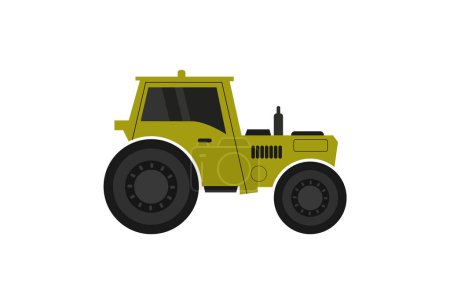 Téléchargez les illustrations : Icône de tracteur. Illustration plate de l'icône vectorielle tracteur pour la conception web - en licence libre de droit