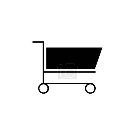 Illustration for Shopping cart logo icon illustration design - Royalty Free Image