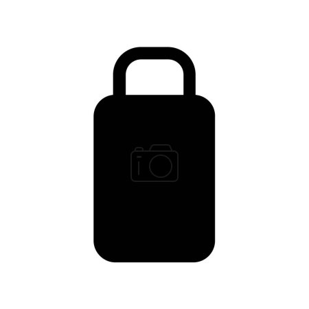 Illustration for Suitcase icon. simple illustration of luggage vector icons for web - Royalty Free Image