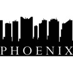 phoenix skyline silhouette. city vector illustration