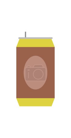 Ilustración de Icono de bebida enlatada sobre fondo blanco - Imagen libre de derechos