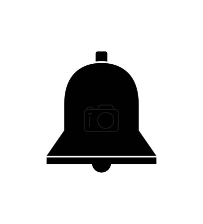 Illustration for Bell icon isolated on white background - Royalty Free Image