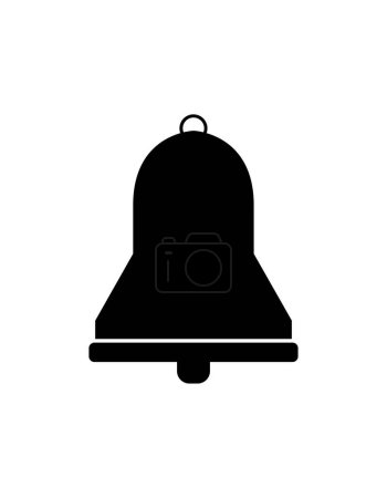 Illustration for Bell icon isolated on white background - Royalty Free Image