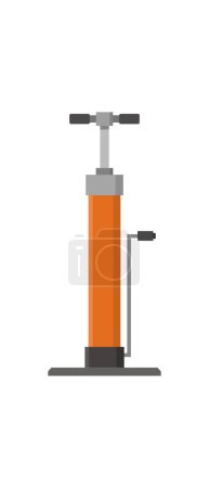 Ilustración de Bomba de bicicleta, vector ilustración diseño simple - Imagen libre de derechos